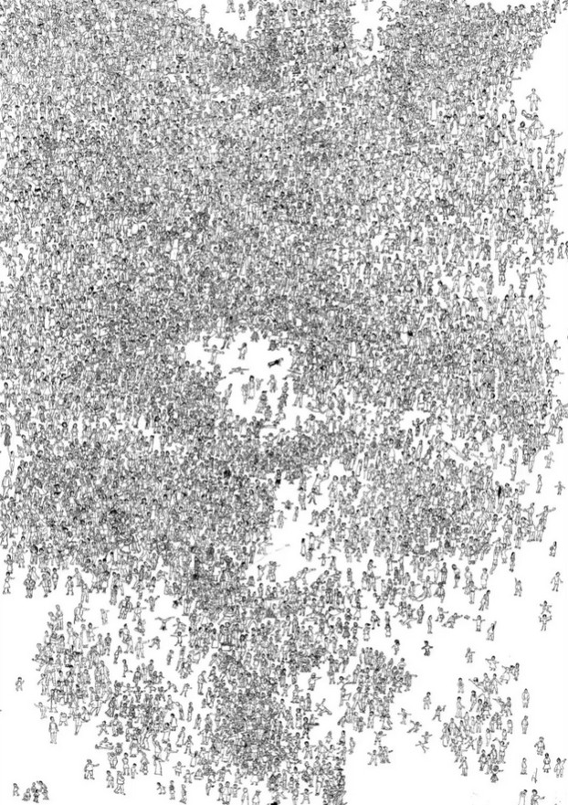 历时一年画了一万个人物，这幅画取个什么名字好呢？