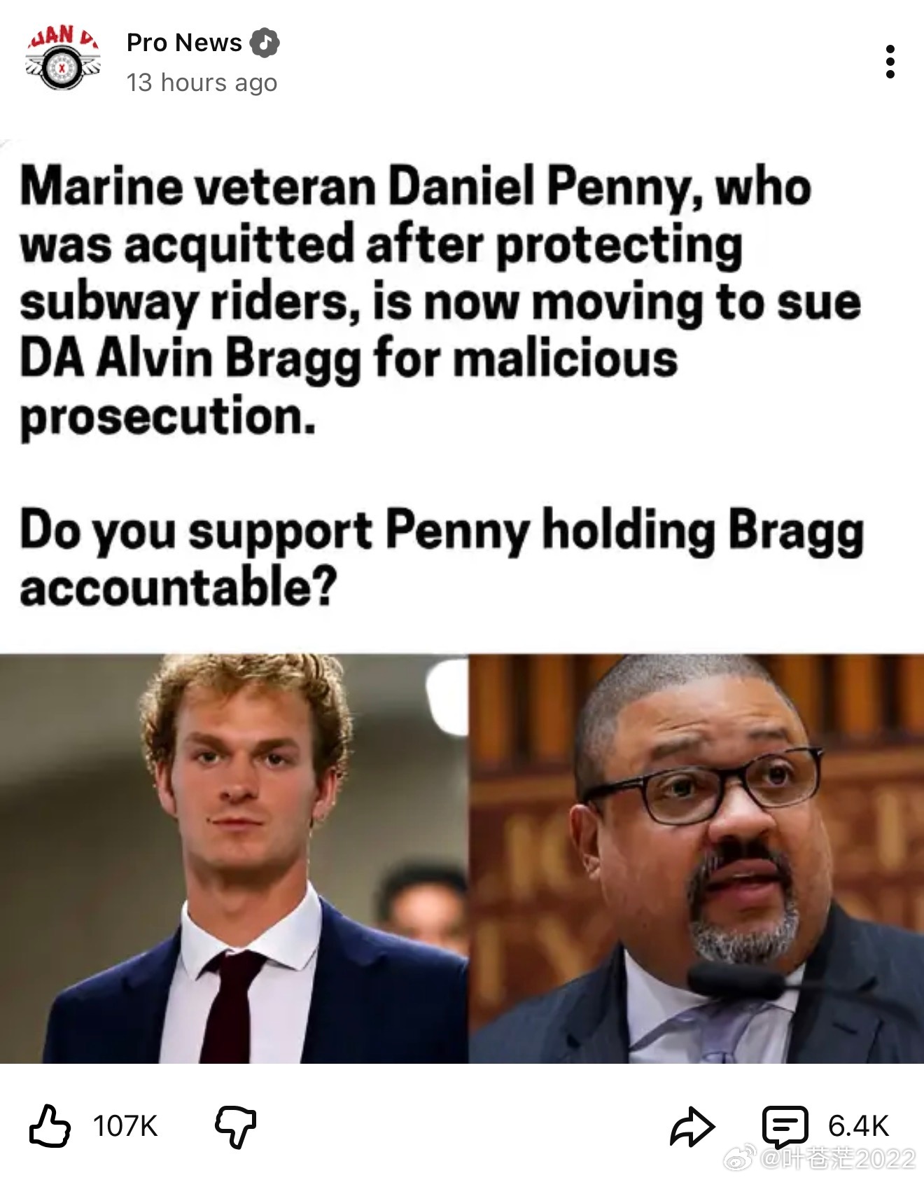 还记得英雄DanielPenny吗？他现在要起诉流氓检察官AlvinBrag