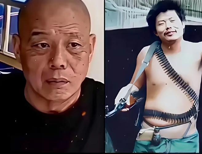 这位老者正是当年那身缠子弹链、腰挂光荣弹、斜挎冲锋枪，光着膀子上阵杀敌人的13