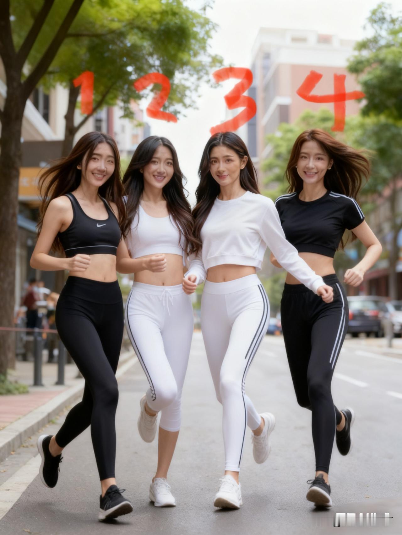 谁是你的心动NO.1？这4位跑步女神我先选了！高清美女家人们谁懂啊！这4