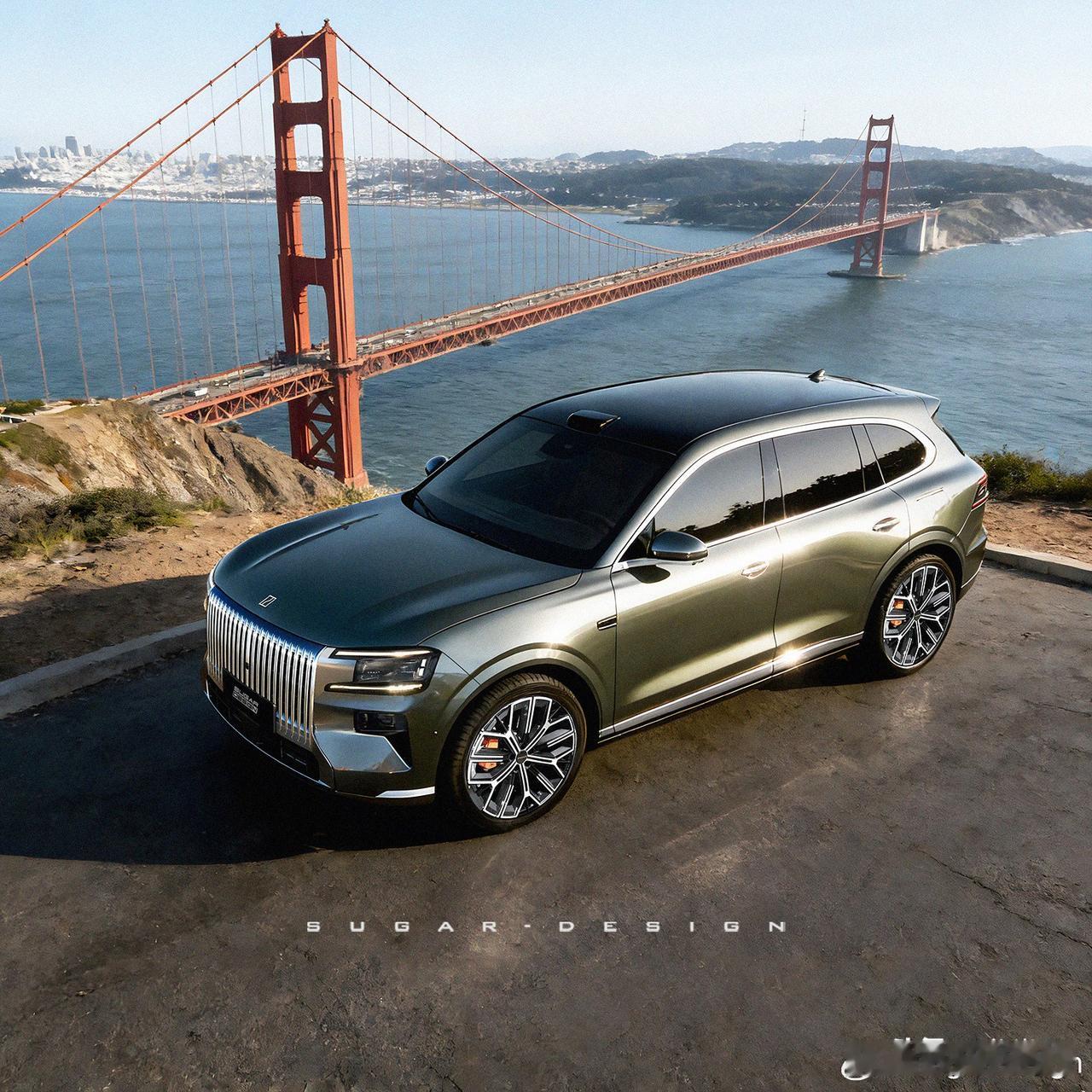 极氪8X大中网设计还是可以的。别管是不是致敬。好看就行。国内消费者买车管你