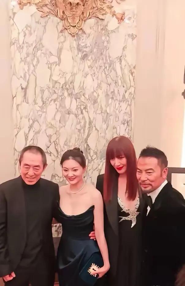 大导演张艺谋和大明星任达华的老婆真的又年轻又漂亮，真的好有艺术感，气质不凡令人羡