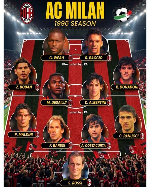 30年前的AC米兰，阵容超级豪华！