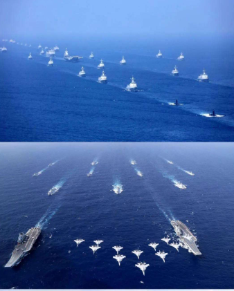 阵容空前，中国海军9艘巨舰一览，咱们今年可能要一次性成建制交付一个航母战斗群！