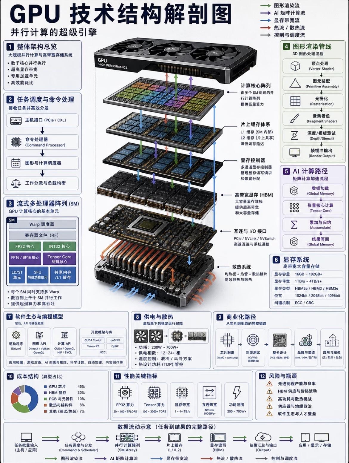 GPU为什么适合AI？一张图拆开GPU经常被拿来和CPU比，但它们的
