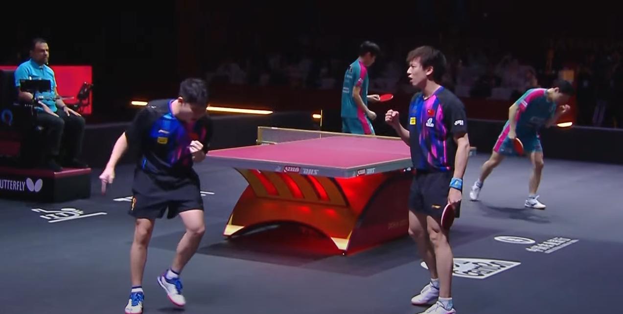 5.22多哈直播现场，林诗栋和林高远，3:0赢了。今晚打出了最硬的一仗。林高
