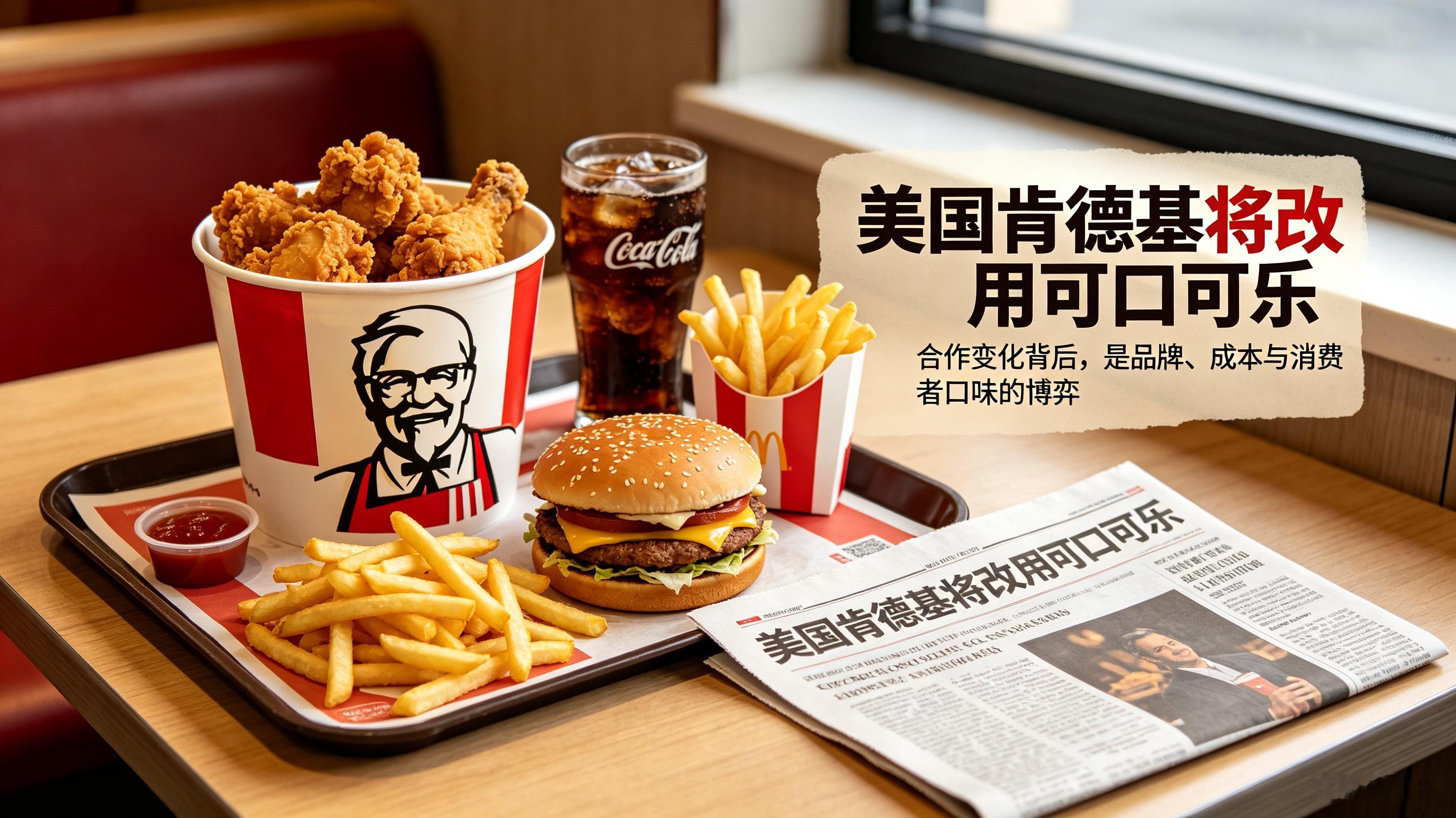 美国肯德基将改用可口可乐，为什么网友反应这么大？美国肯德基要换可口可乐的消息一出，很快冲上热搜。很多