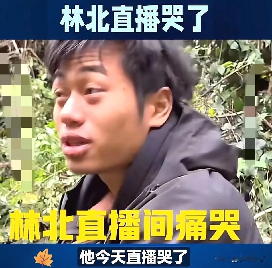 林北“大概率要退赛了”！明天是第10天了，他今天直播都哭了，他对着镜头突然红
