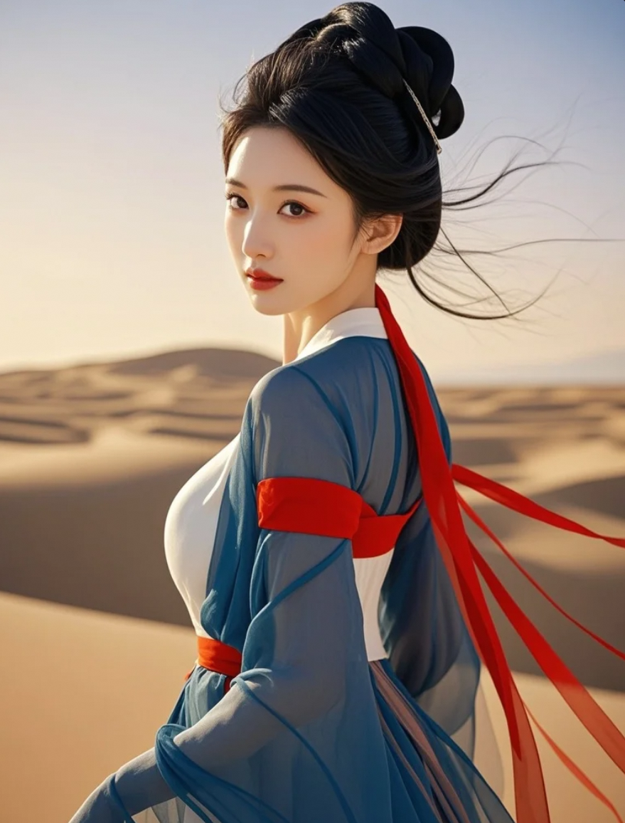 她的气质，温柔中带着一丝倔强