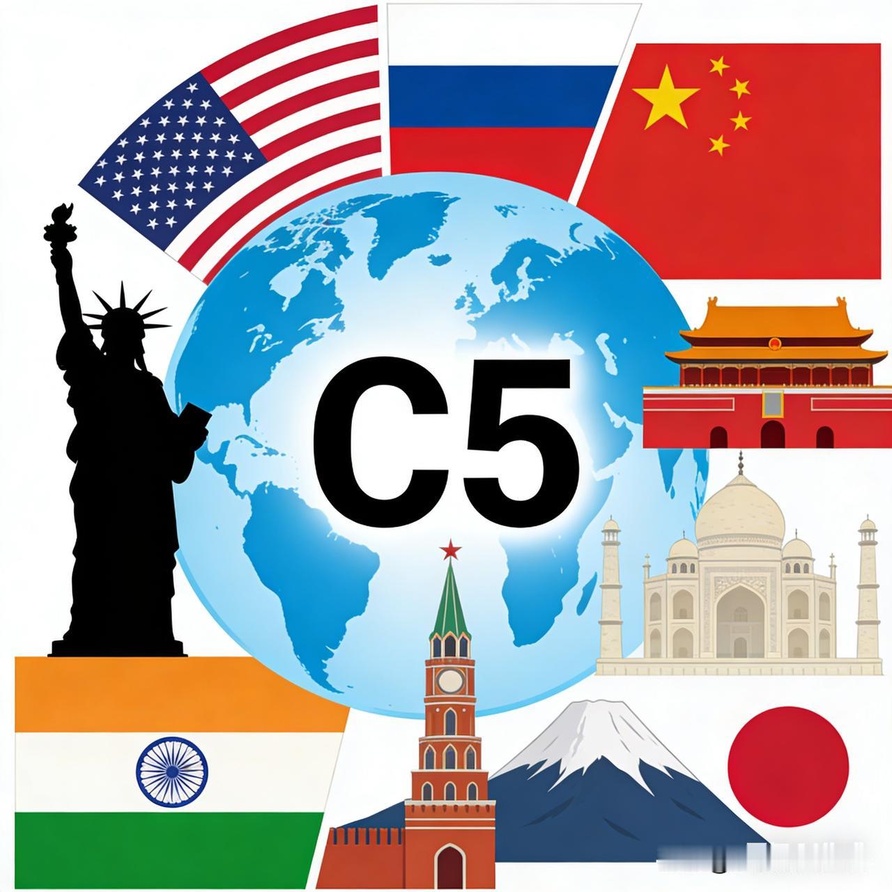 美俄中印日组C5？白宫火速否认，俄方回应暗藏玄机🤯家人们国际圈这瓜也太刺