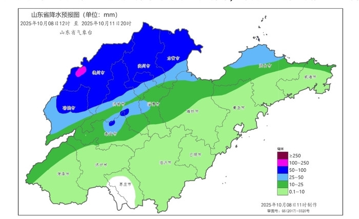 今起至13日山东将出现持续阴雨天气, 对农业、交通影响较大