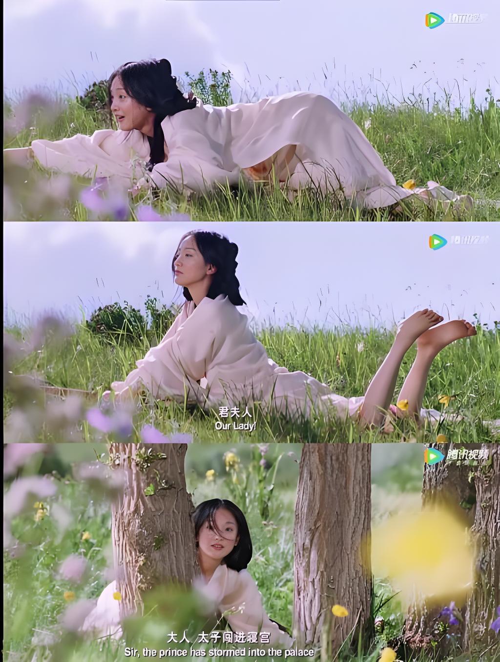 黄磊问毛不易，“你对周迅的哪个角色印象最深？”毛不易说“那个躺在草地上，还光着