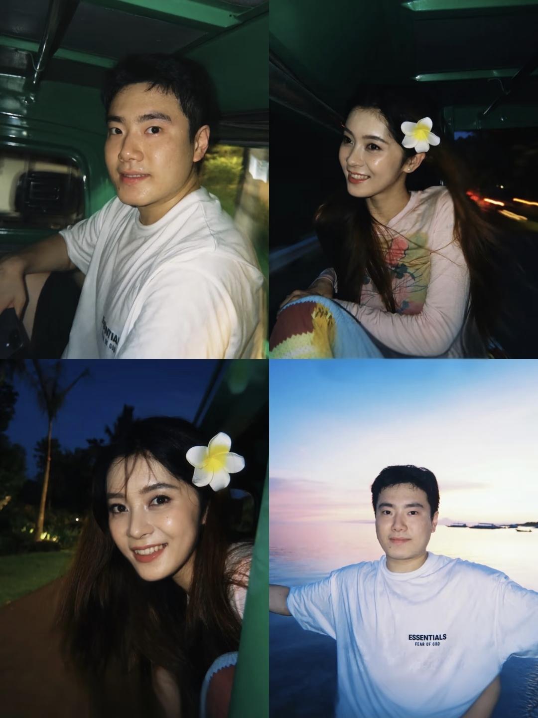 梁靖崑夫妻太逗了！奚美丽对着一只狗问：“梁靖崑这次能不能得冠军。”结果那只狗一