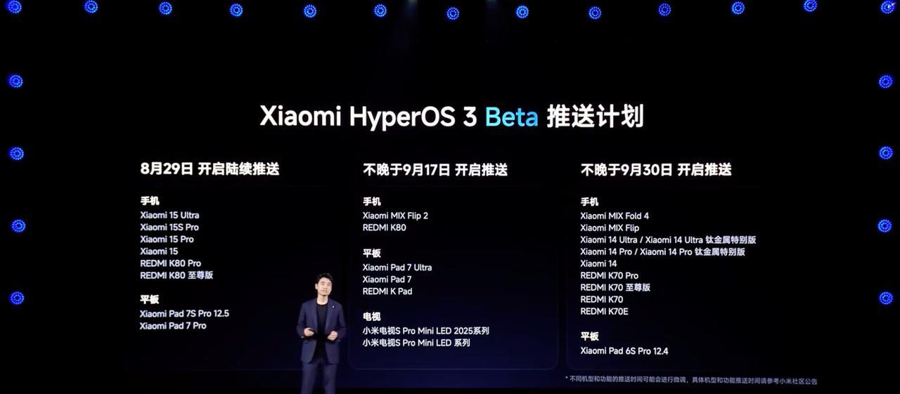 小米澎湃OS3首批推送还是抛弃了REDMIK80！