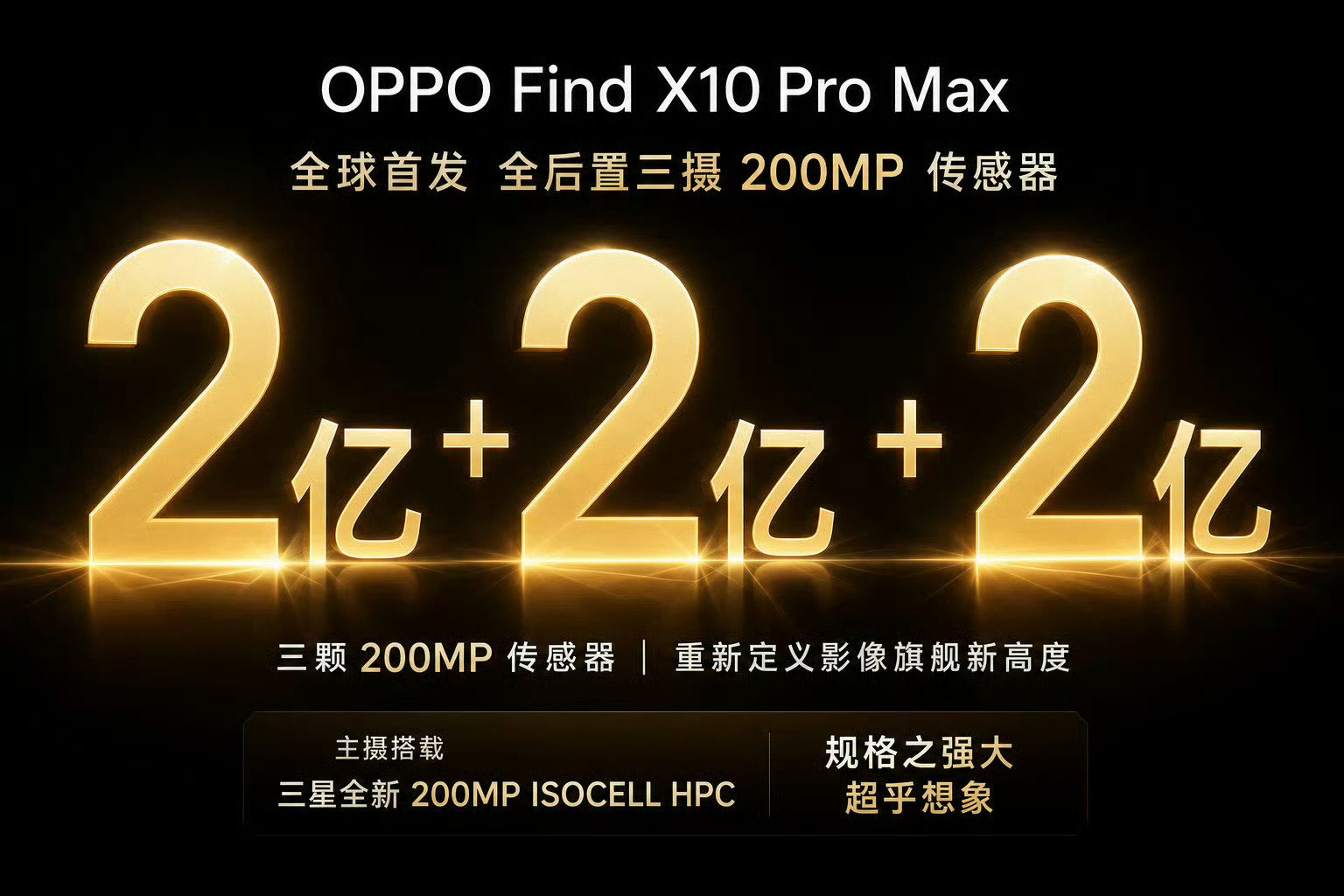 2亿+2亿+2亿，这就是OPPOFindX10ProMax这次影像的硬实力[墨镜]​