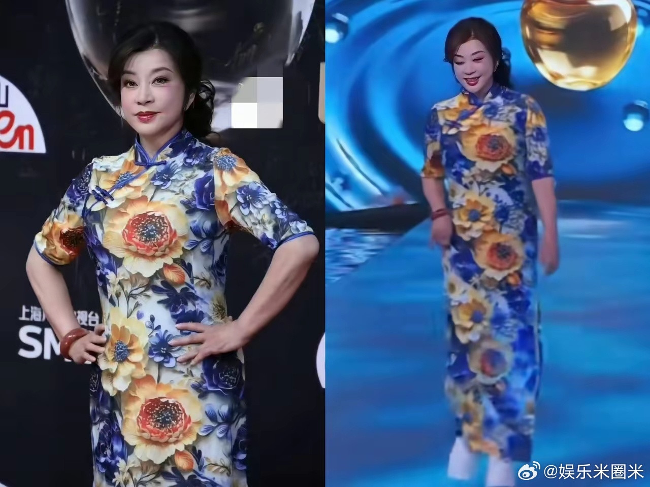 仔细看这张照片，大家发现一个细节没有，不是刘晓庆变胖了，而是她的脚上竟然穿了一双