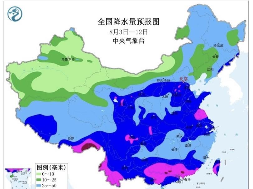 【中期天气预报】最新报来看未来十天，考虑西风槽形势略微震荡。对应冷切东移南压，