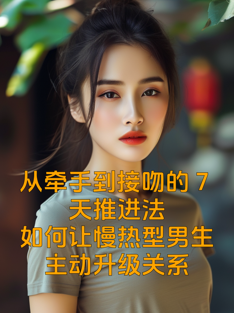 从牵手到接吻的7天推进法：如何让慢热型男生主动升级关系