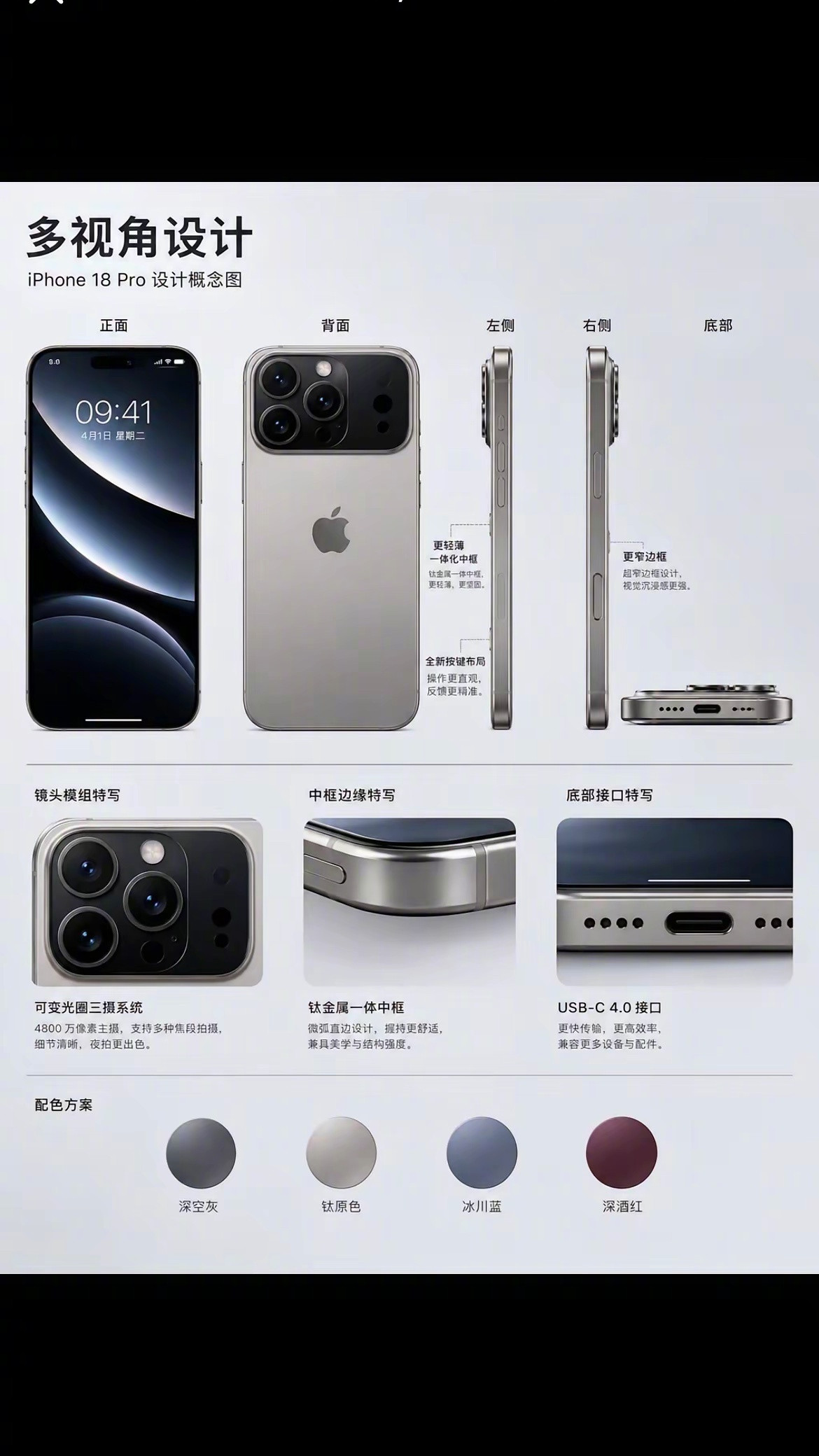 iPhone18Pro长这样，你心动吗