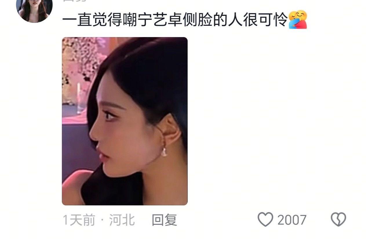 ：一直觉得嘲宁艺卓侧脸的人很可怜​​​