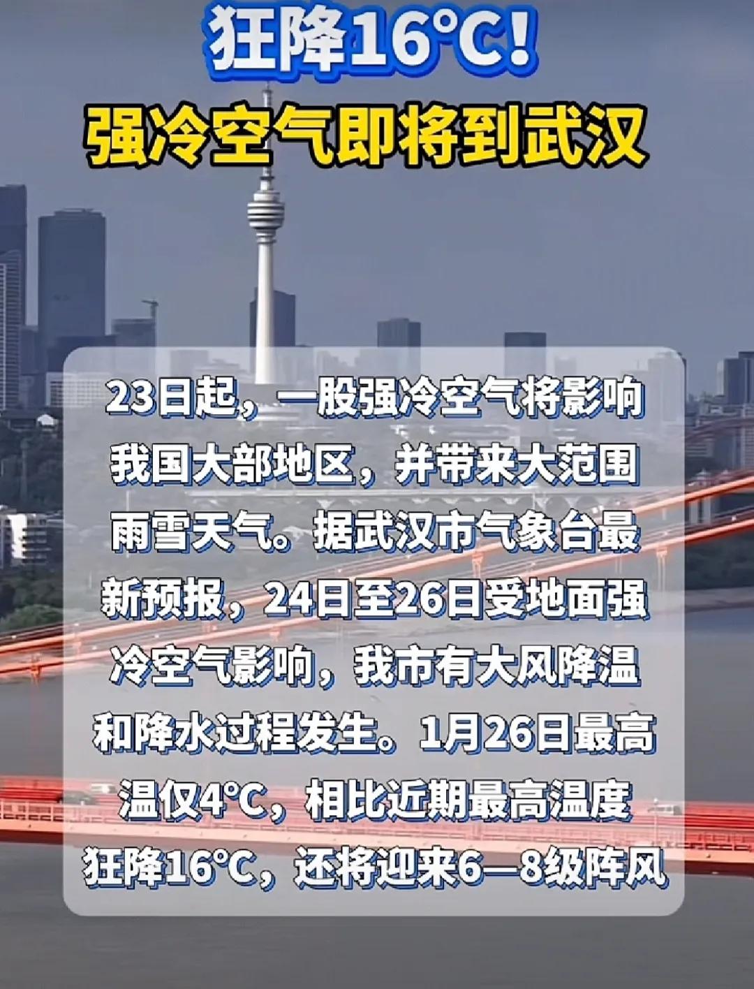 相当长一段时间武汉天气以晴为主，气温偏高。俗话说久晴必有久变，武汉的气温即将出现