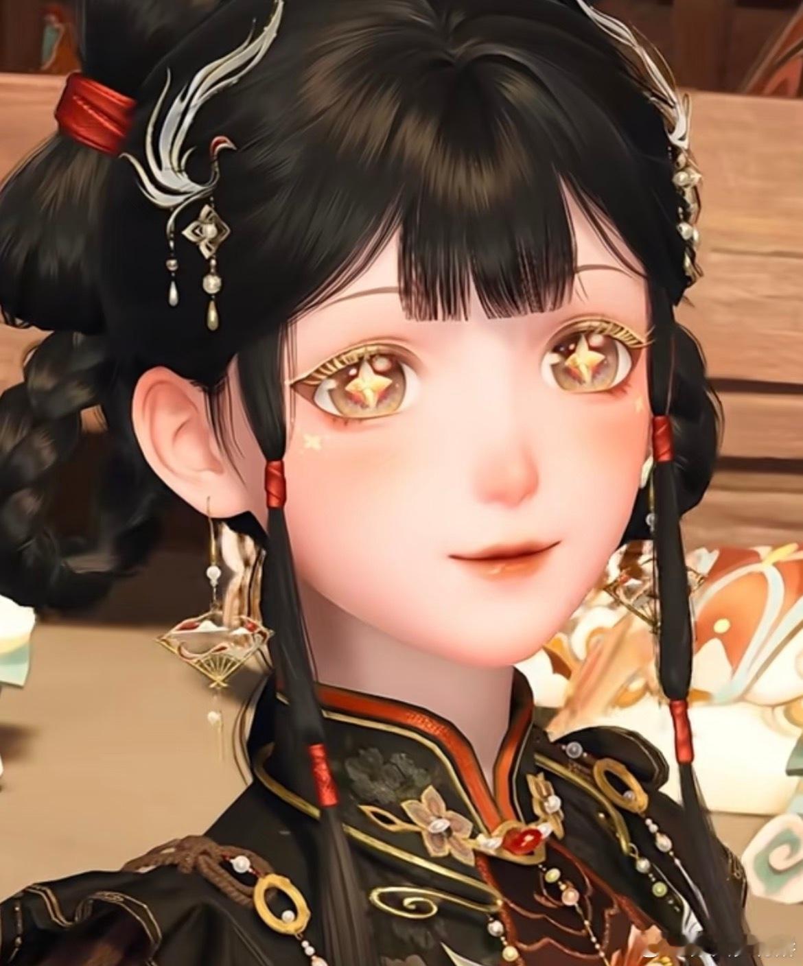 无限暖暖这个妆容真的好可爱呀，这种星星眼真的一点都抗拒不了