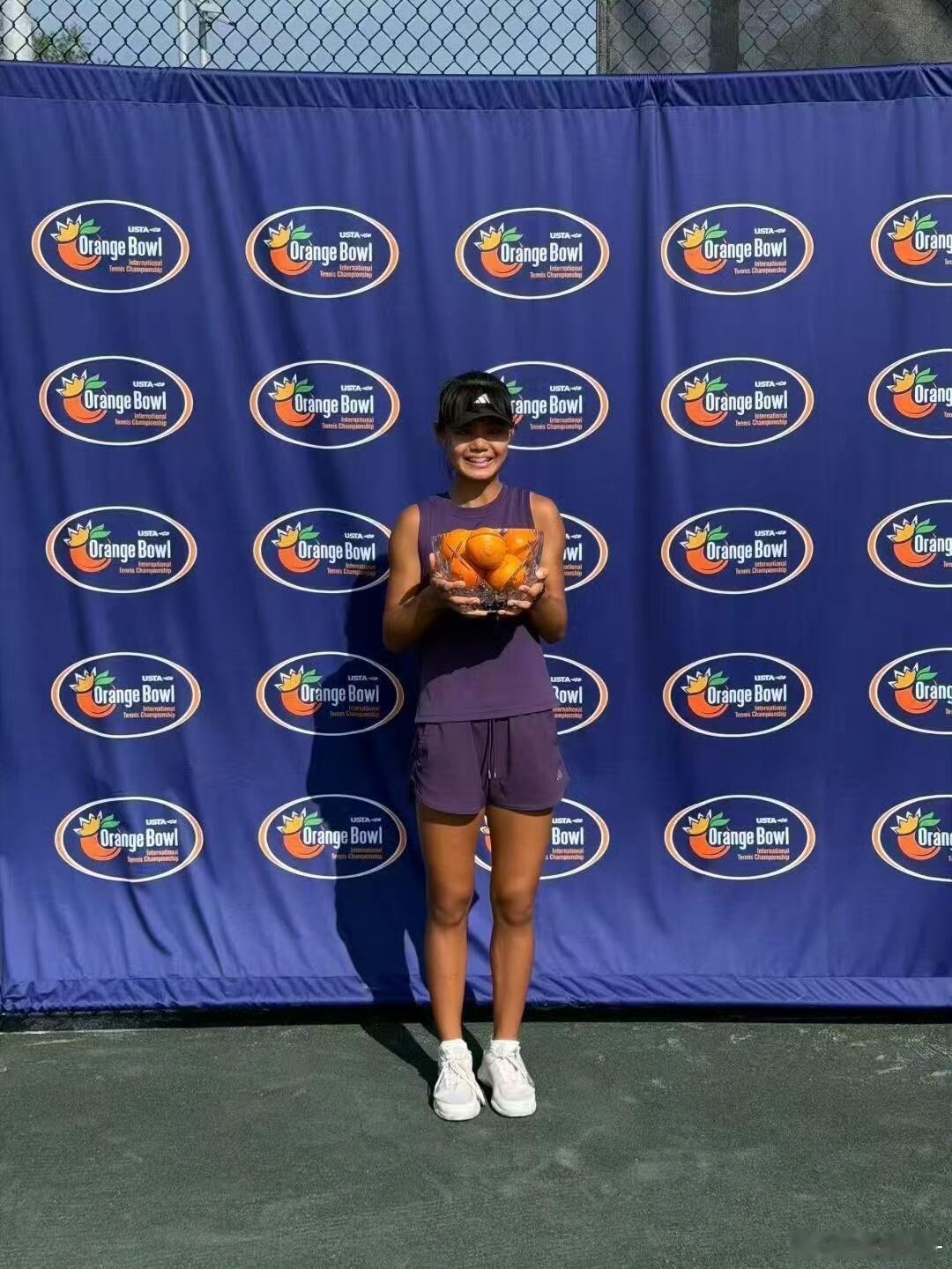 10后中国小将夺橘子碗女单冠军🎾恭喜10后小将孙心然创造历史！🎉橘子碗杯J5