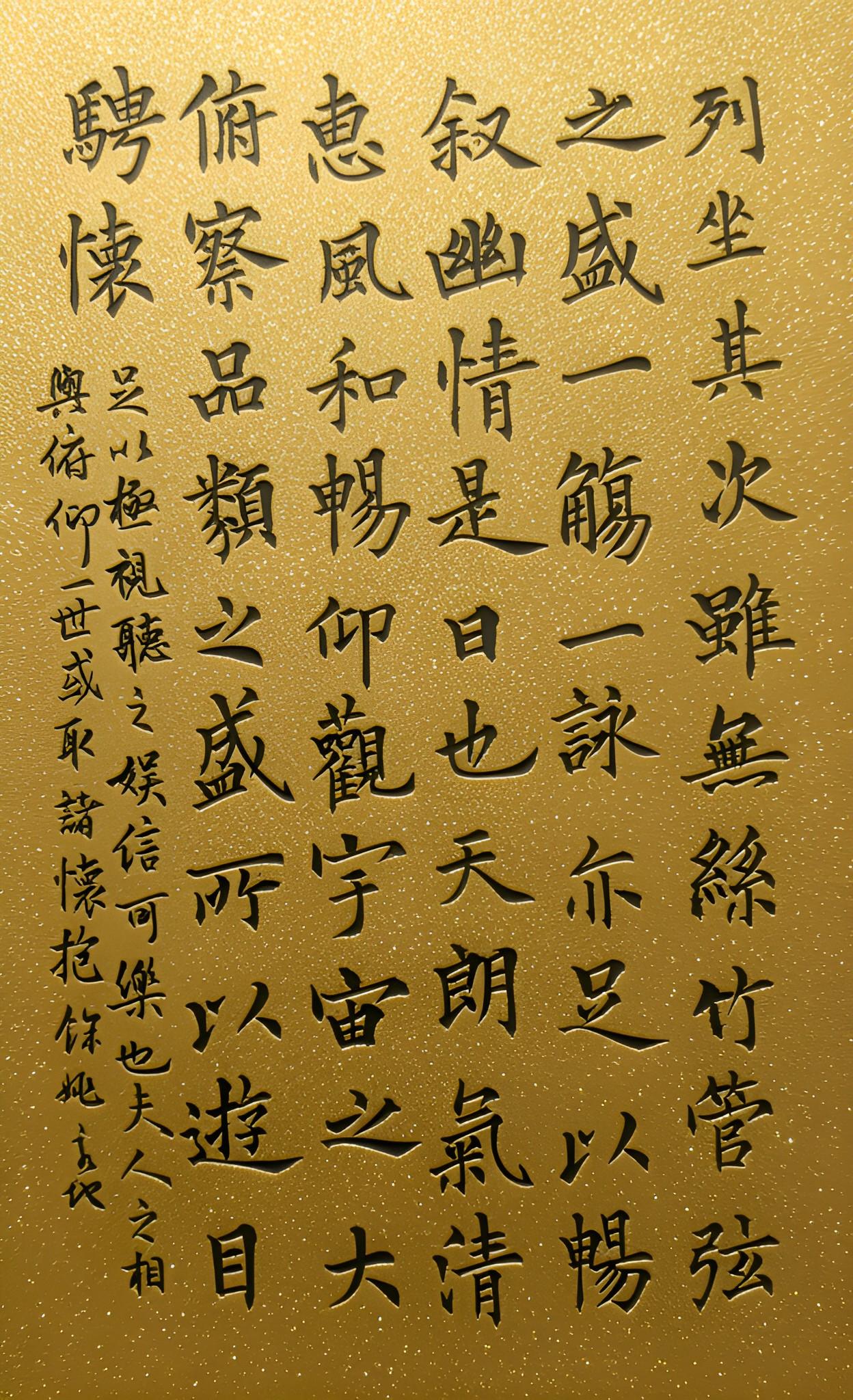 楷书不是书法的基础，更不是书法的照妖镜。把《兰亭序》写成楷书很简单，把楷书写成