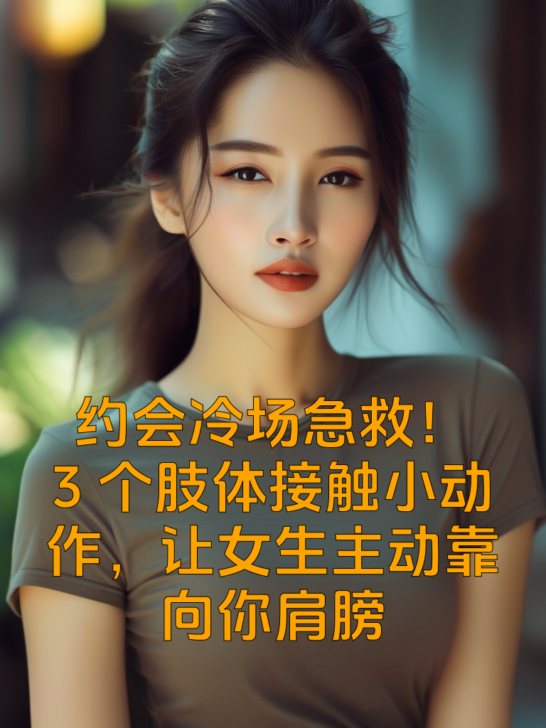 约会冷场急救！3个肢体接触小动作，让女生主动靠向你肩膀