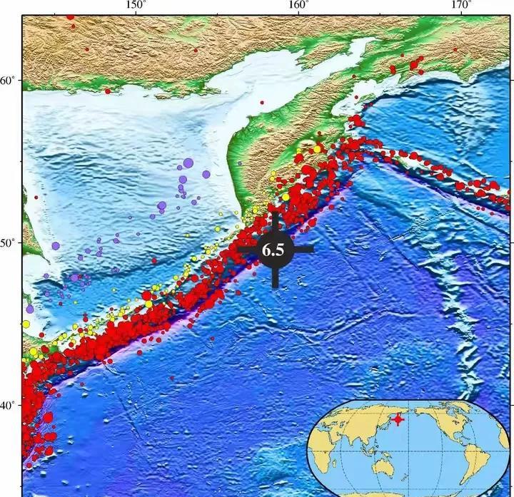 北京时间7月31日中午，千岛群岛发生6.5级地震。6.5级地震已经不小了，好在地