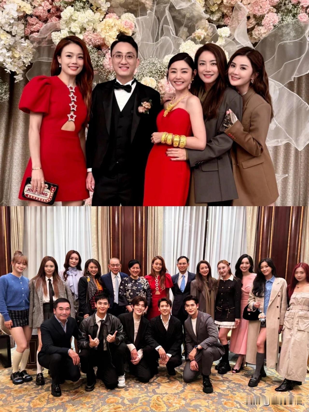 40岁卫诗雅大婚，半个港圈都来撑场了。卫诗雅40岁婚礼直接集齐半个港圈，场