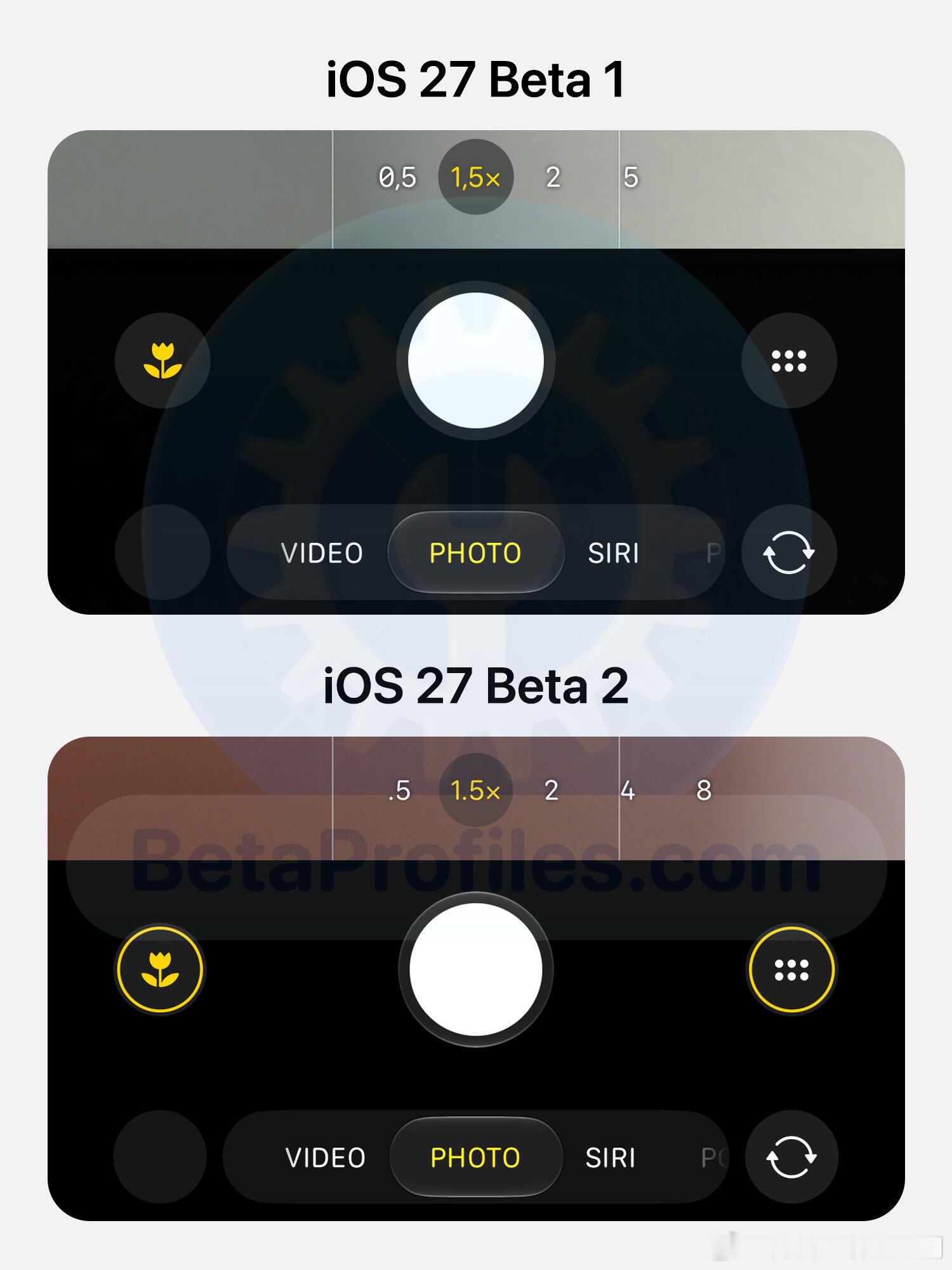 iOS27Beta1vsBeta2更新对比