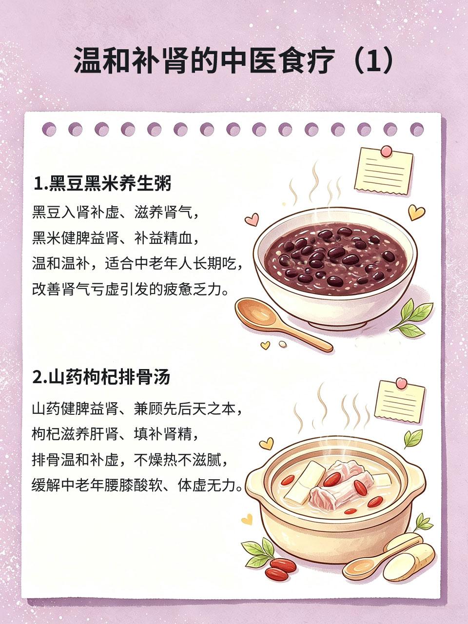 中老年肾气不足易乏力，中医食疗温和补肾中老年人脏腑机能衰退，多存在肾气不足的问