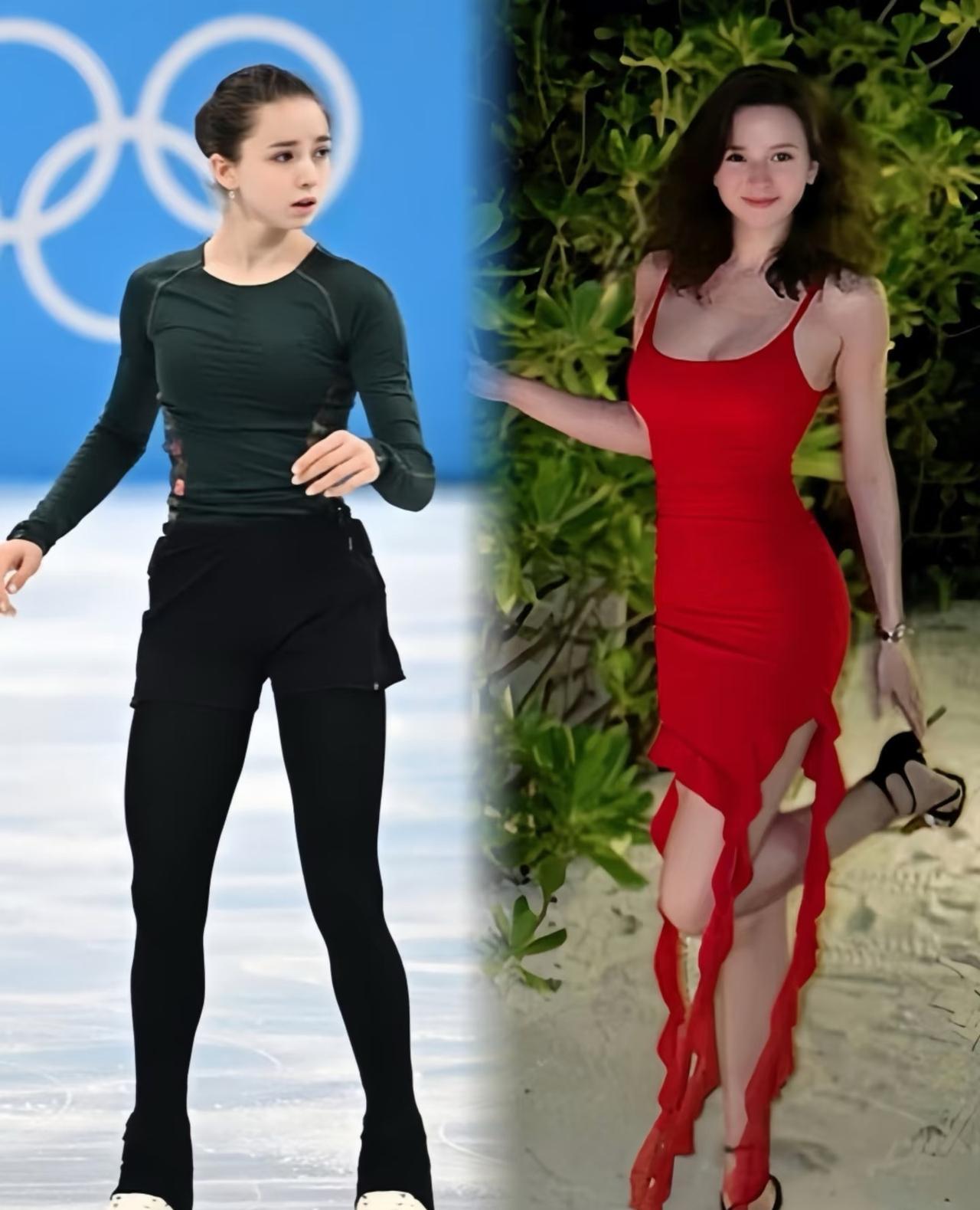 K宝的15岁vs19岁发育前后的逆天身材比例左边是k宝15岁时期身高1米60