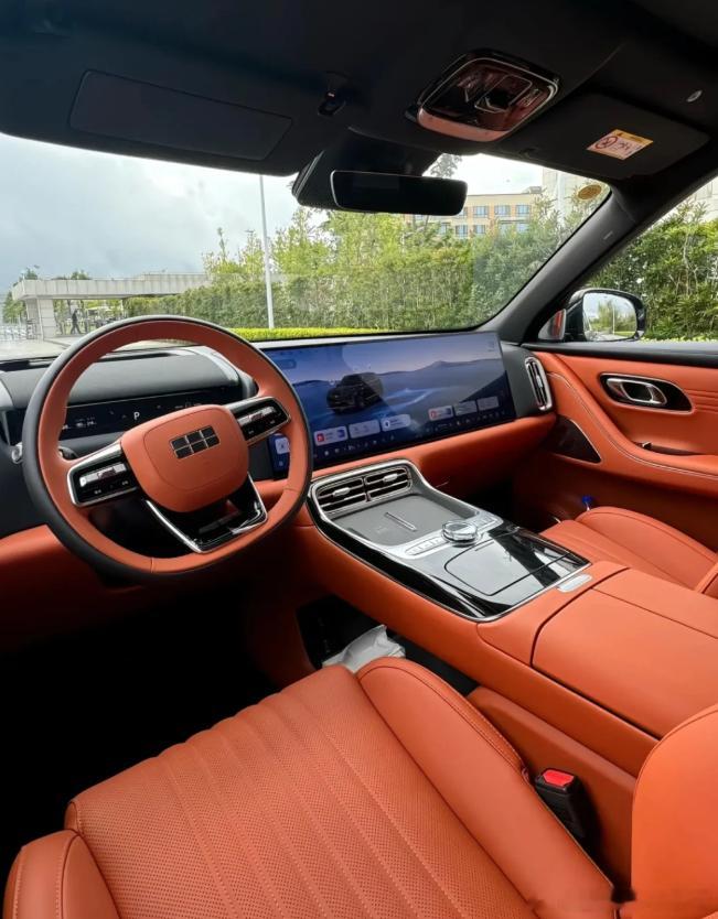 吉利银河M9,确实大,内饰空间充足,配色也不错。