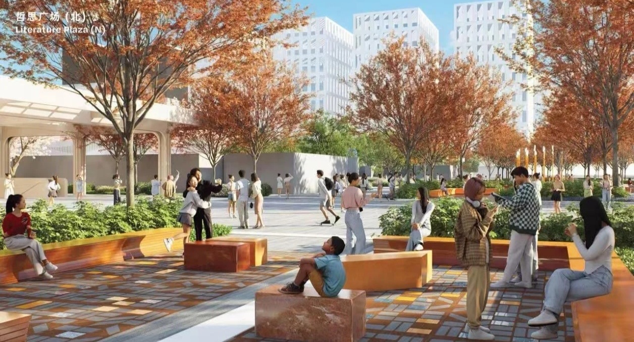 胖东来郑州的设计稿有点东西，看着很高档。我本来以为胖东来就是个普通大超市呢，草率