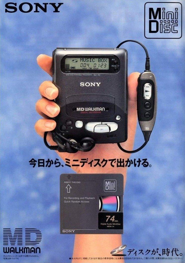1993，索尼MDwalkman「MZ-R2」广告。​