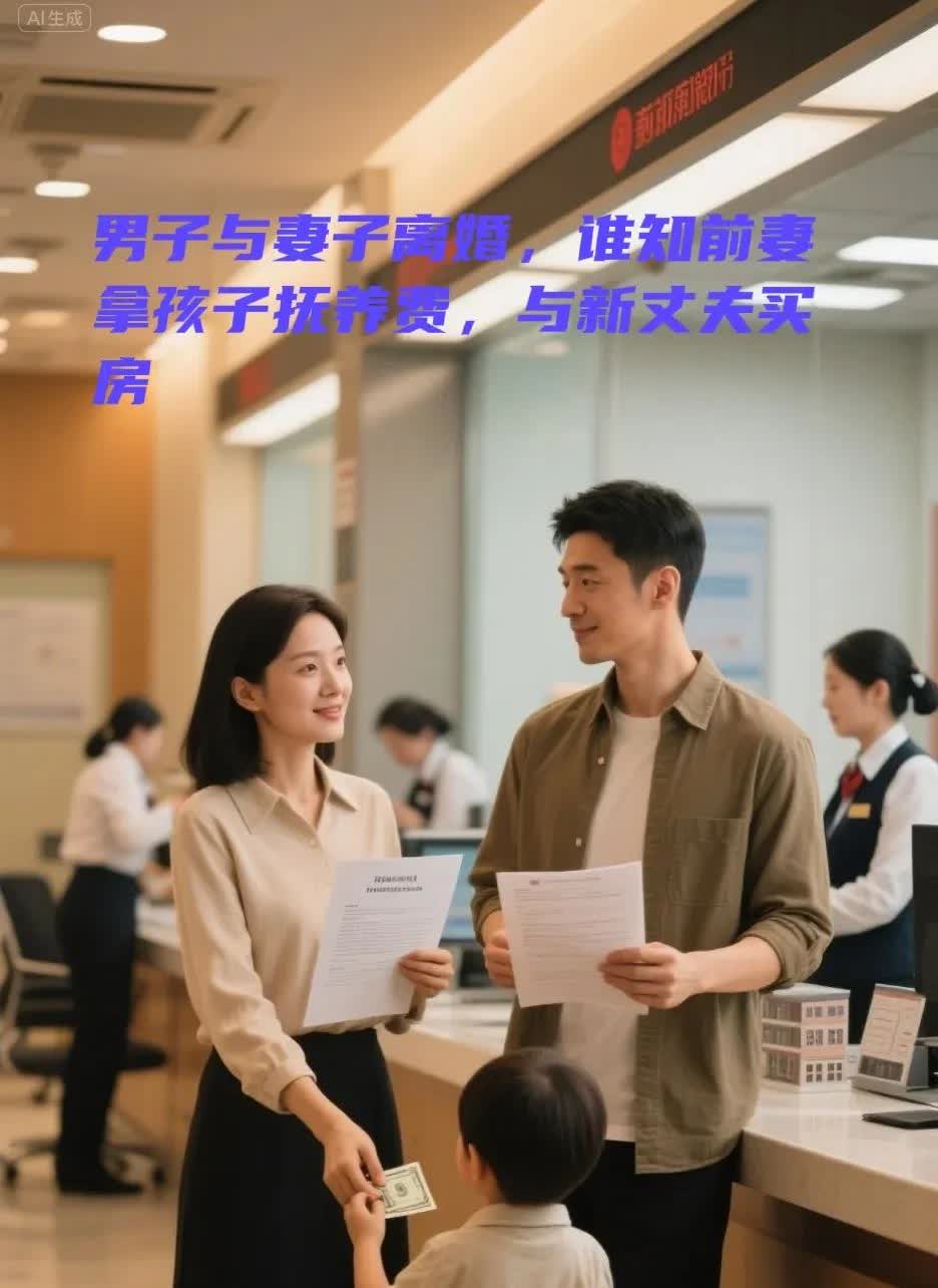 江苏一男子离婚时，一次性给了前妻80万作为孩子的抚养费。没想到前妻转头就用这笔钱