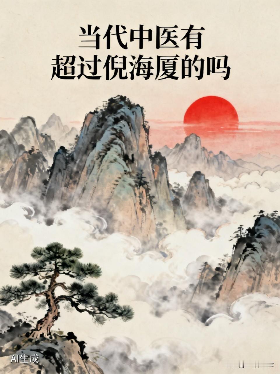 当代中医有没有超过倪海厦的，很难下结论。倪海厦1954年生于中国台湾，2012年