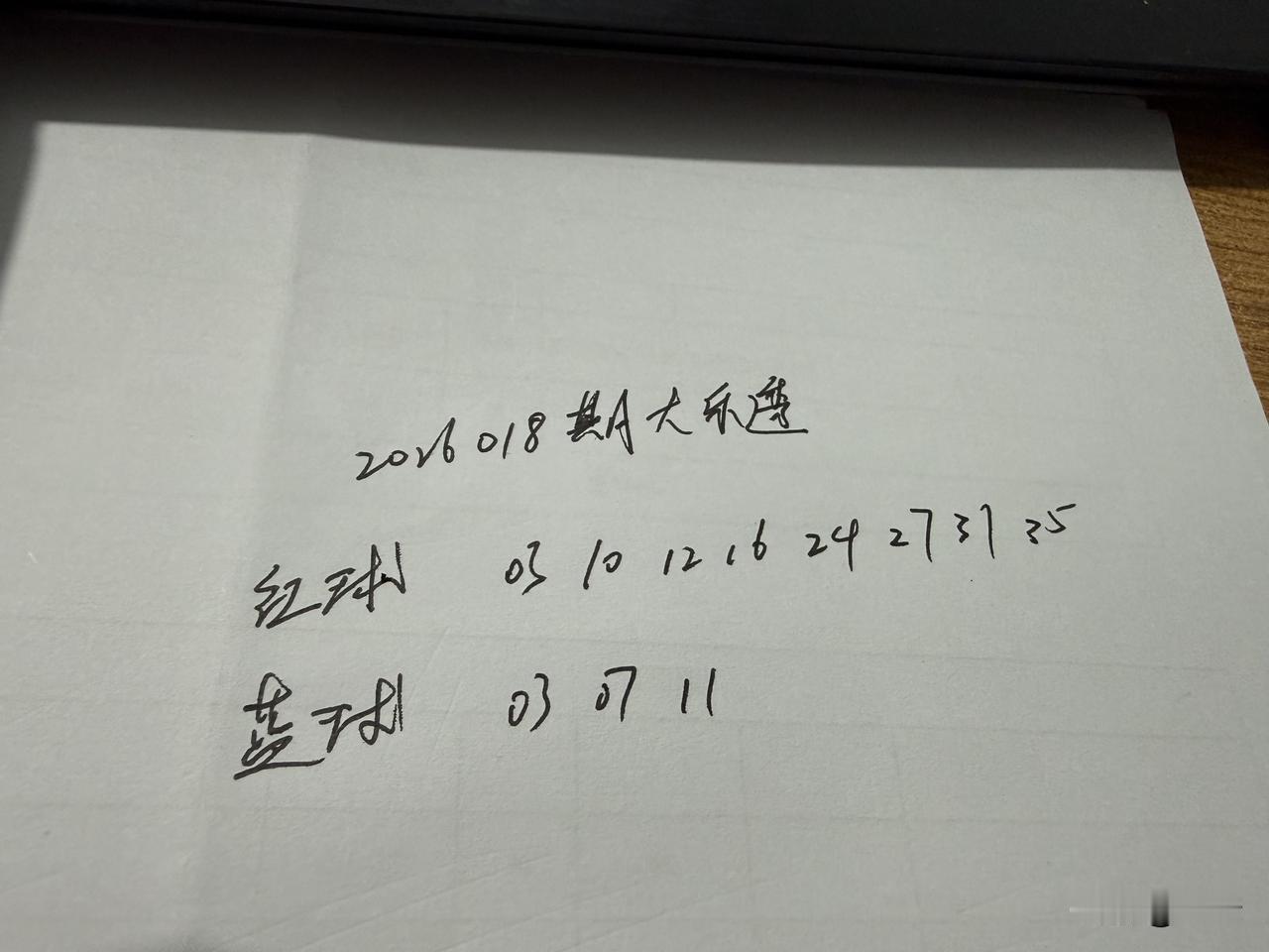 2026108期大大乐透自选8+3仅供参考