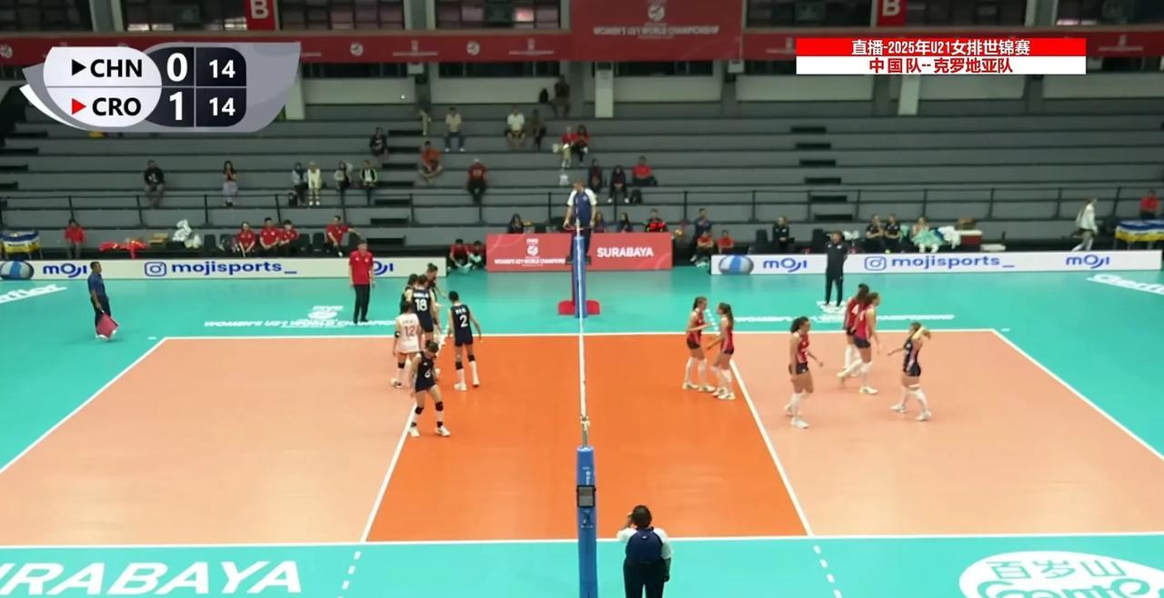 国青女排3-1逆转欧锦赛第七名的克罗地亚，四局比分都非常激烈。中途临时加入的王奥