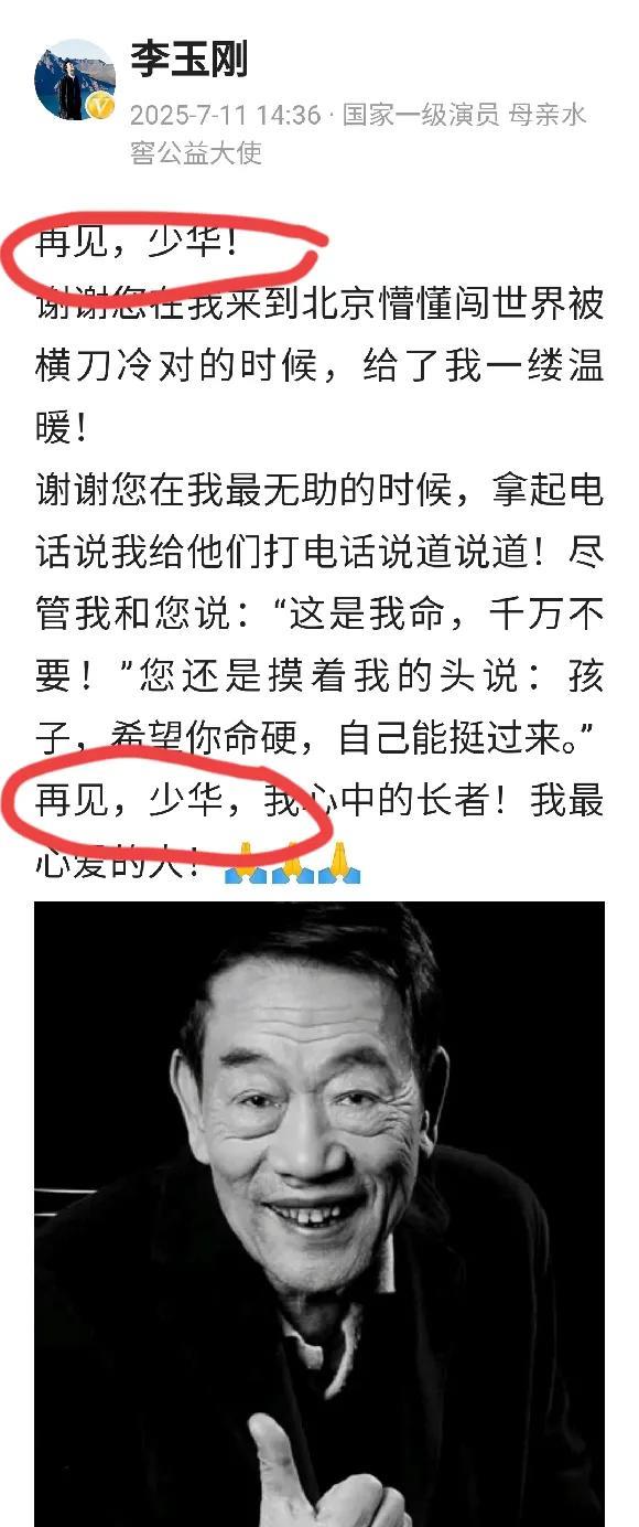 这李玉刚是喝了两杯吗？怎么感觉晕晕乎乎的。直接少华少华的，好像叫自己家的一个晚