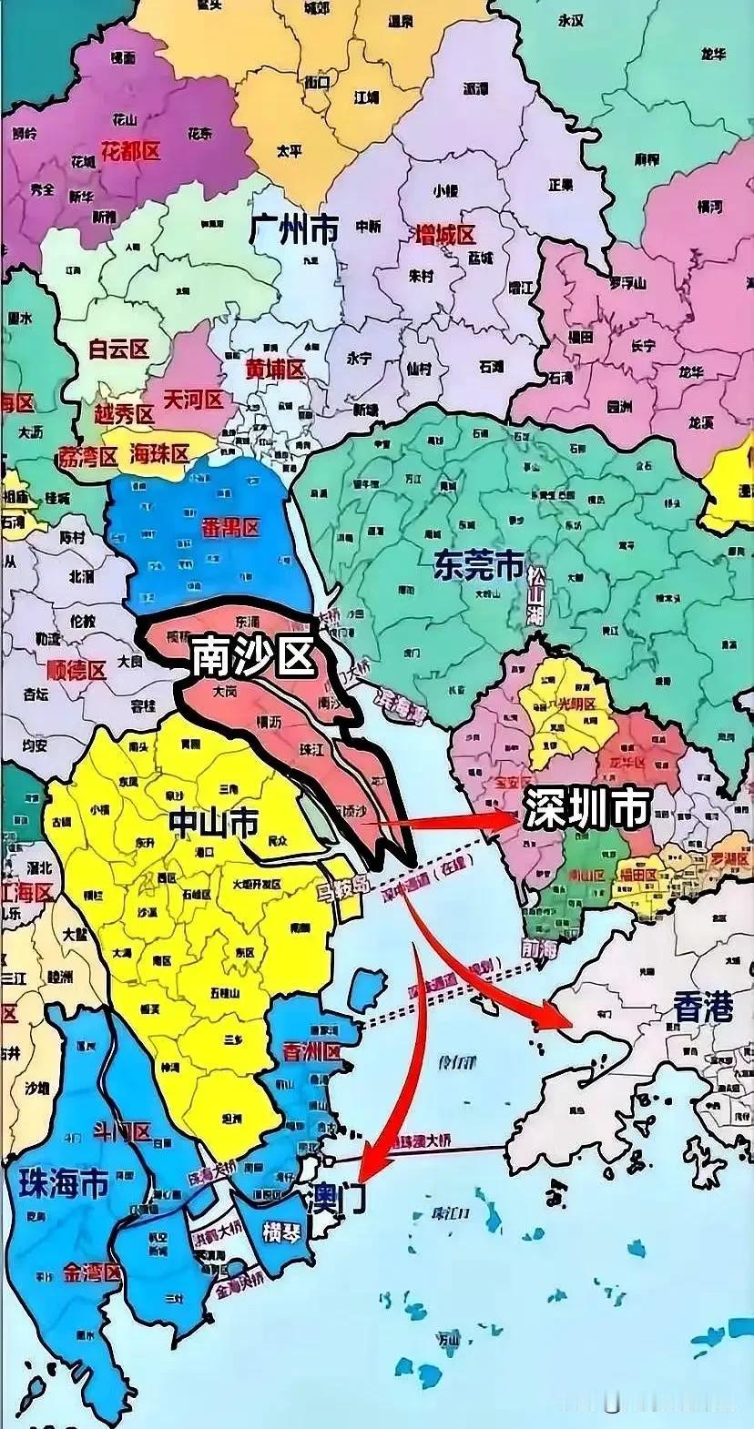 离开南沙，广州本质上是一座没有出海口的城市很多人固有印象里，广州自古以来就