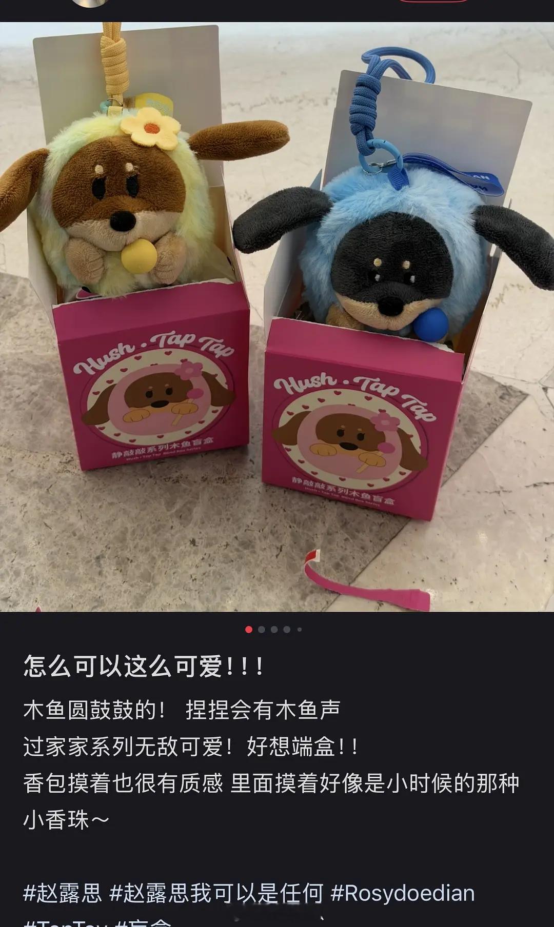 赵露思这是在干嘛？？？想起来泡泡玛特毕奇电子木鱼敲敲了。。。泡泡玛特你睡了吗？？