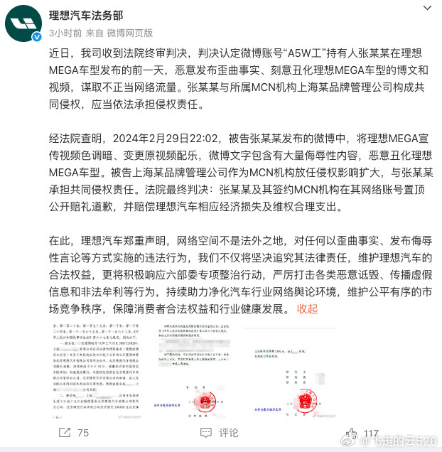 李想和罗永浩的谈话节目里面明确说了，MEGA在一个视频中被说成“xx”事件背后的