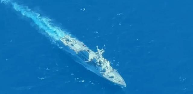根据美国“海军新闻”的报道称，上周菲律宾海岸防卫队在执行空中巡逻时，曾目击一艘美