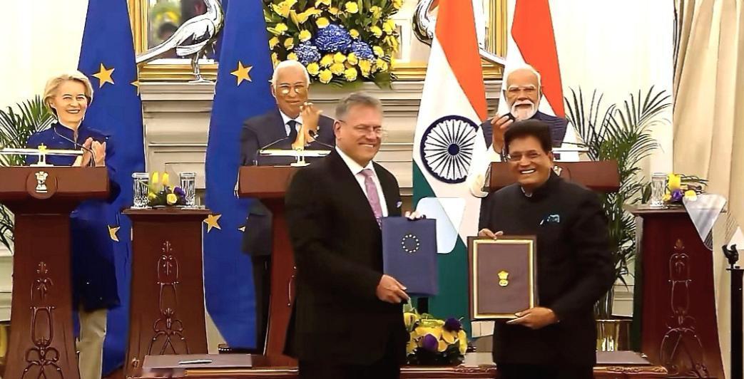 最近欧盟和印度达成自贸协议的消息，闹得全网都在讨论。德媒率先跳出来煽风，直言未来