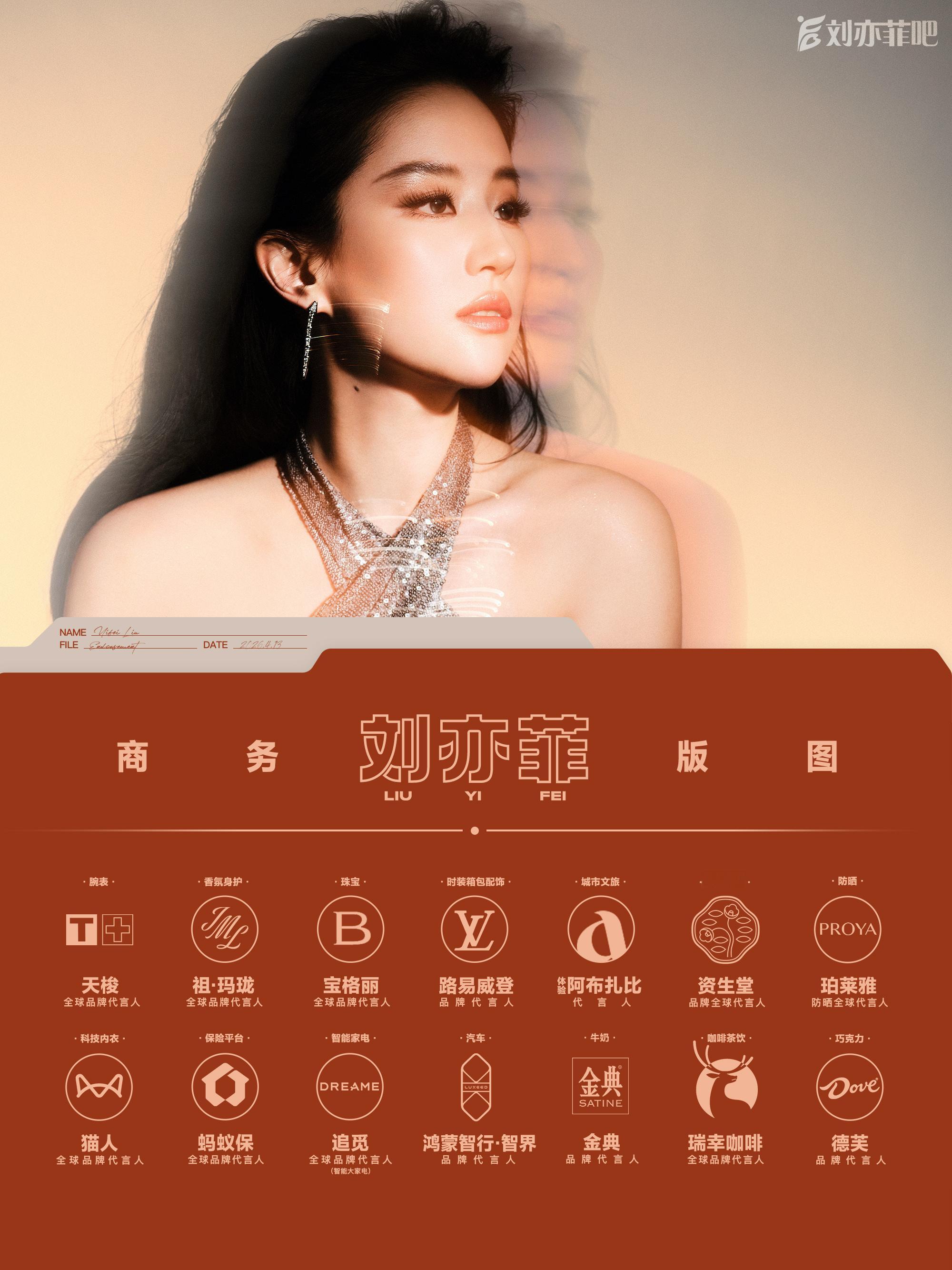 虽说是本周刚更新的商务版图，但谁知道下次更新会多么近呢刘亦菲刘亦菲的咖位我给到