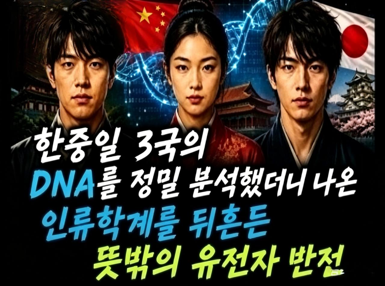 对中日韩三国的DNA分析，爆出学界震惊的基因大反转！韩网友语出惊人：夏朝纯属虚构