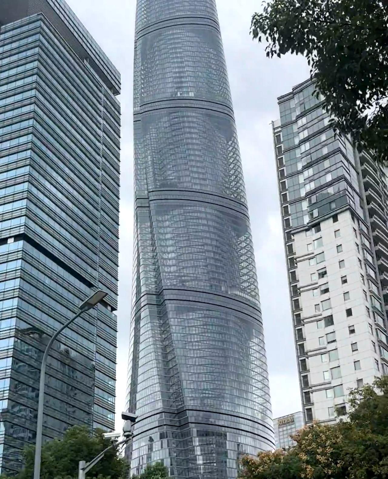 上海这个楼是有一层外壳吗？外观我觉得还是挺好的，但是双层幕墙有点一言难尽，尤